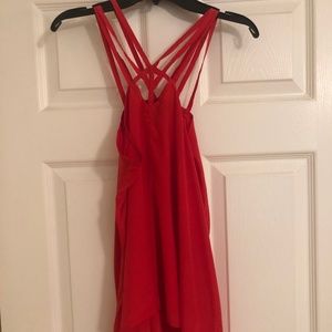 Red Silk BCBG Top